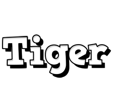 Tiger snowing logo