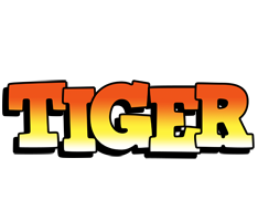 Tiger sunset logo