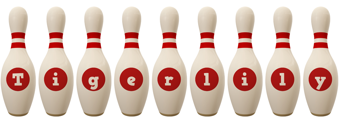 Tigerlily bowling-pin logo