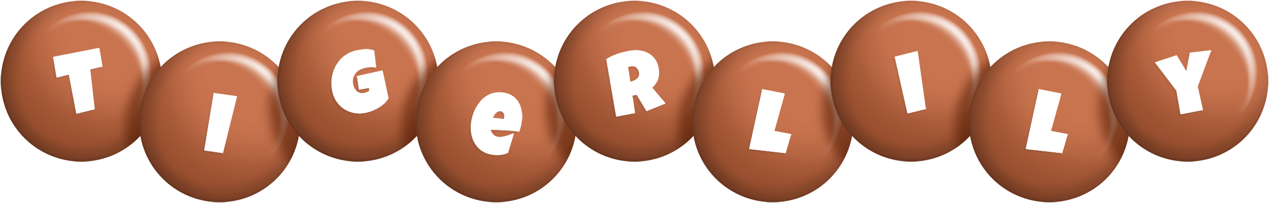 Tigerlily candy-brown logo