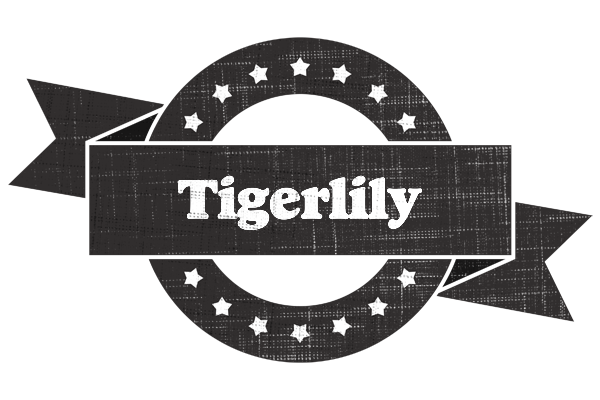 Tigerlily grunge logo