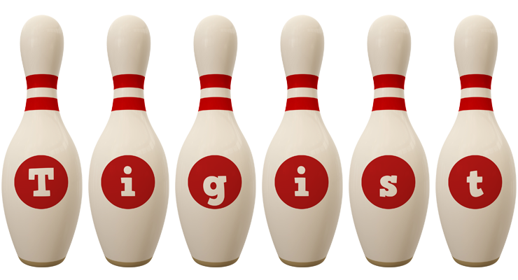 Tigist bowling-pin logo
