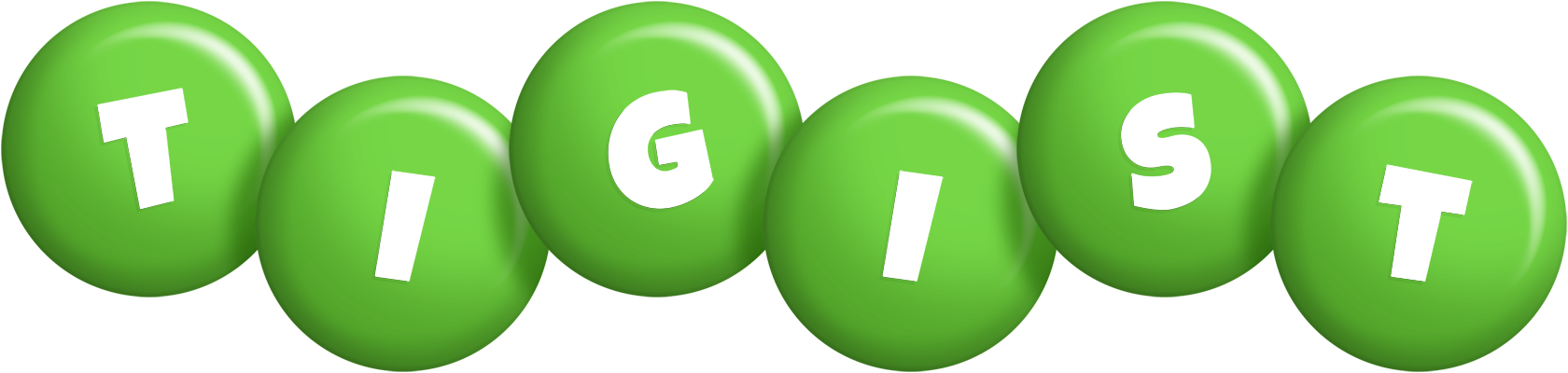 Tigist candy-green logo