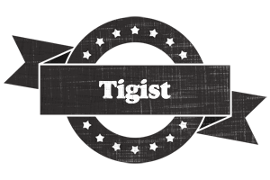 Tigist grunge logo