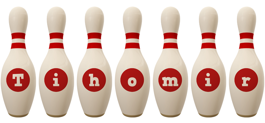 Tihomir bowling-pin logo
