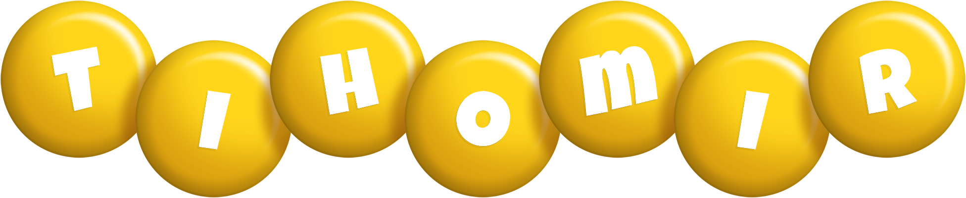 Tihomir candy-yellow logo