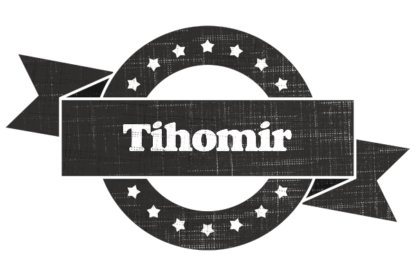 Tihomir grunge logo