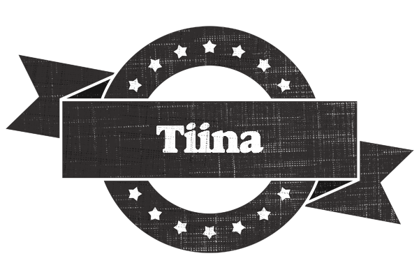 Tiina grunge logo