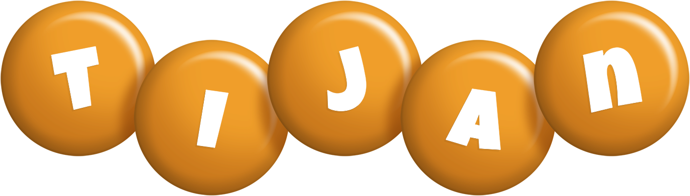 Tijan candy-orange logo