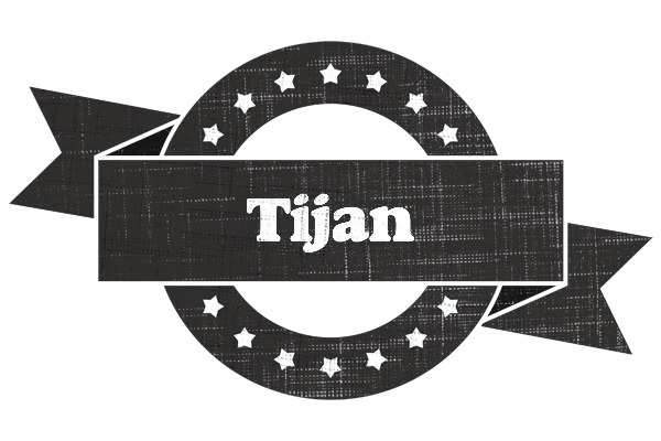 Tijan grunge logo