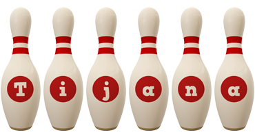 Tijana bowling-pin logo