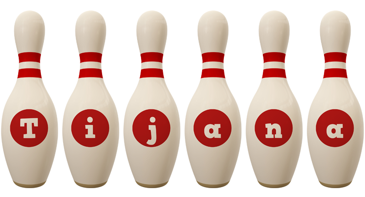 Tijana bowling-pin logo