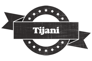 Tijani grunge logo