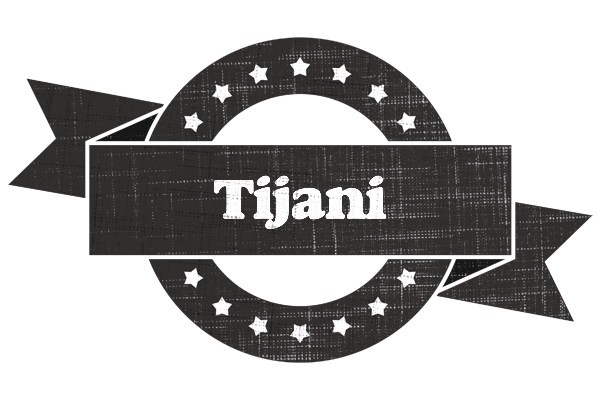 Tijani grunge logo