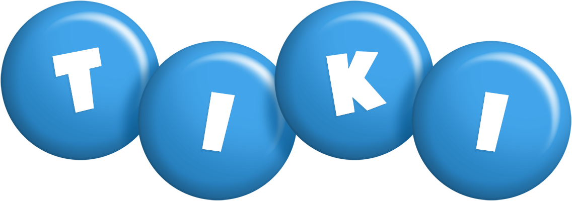 Tiki candy-blue logo