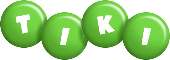 Tiki candy-green logo