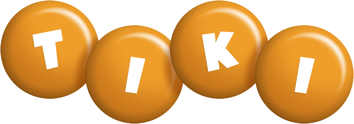Tiki candy-orange logo