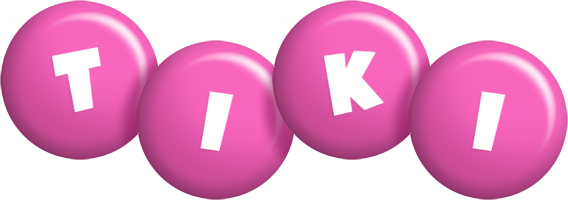 Tiki candy-pink logo