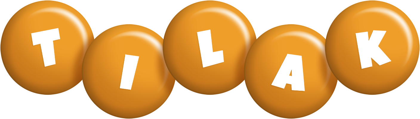 Tilak candy-orange logo