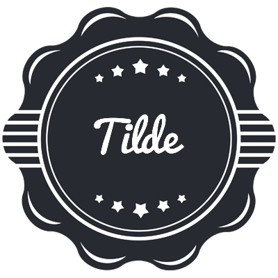 Tilde badge logo