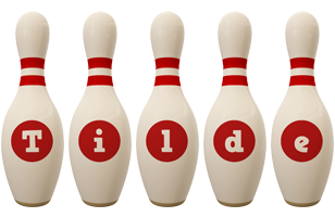 Tilde bowling-pin logo