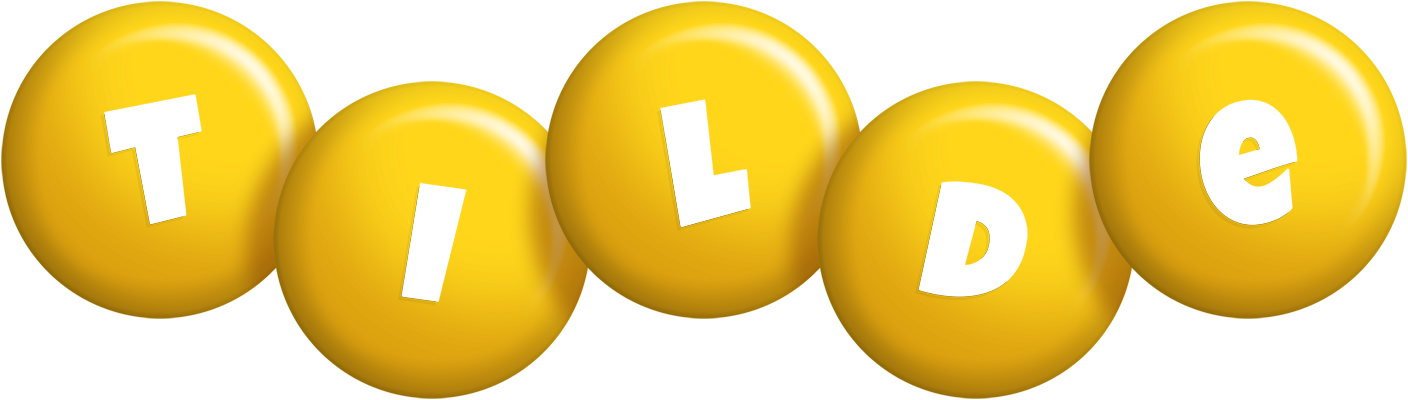 Tilde candy-yellow logo