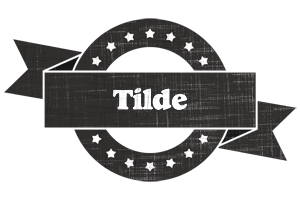 Tilde grunge logo