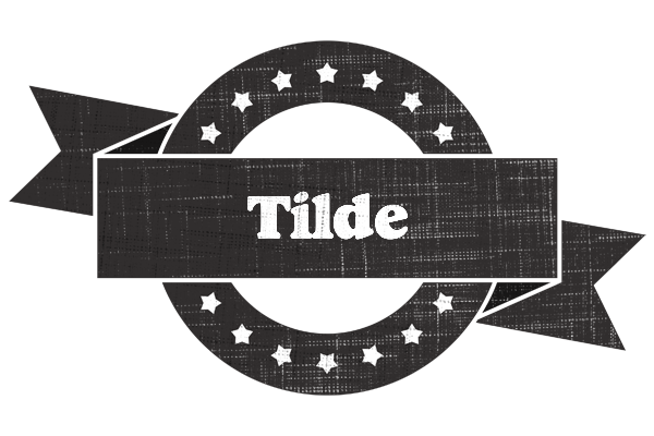 Tilde grunge logo