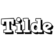 Tilde snowing logo