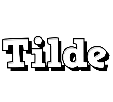 Tilde snowing logo