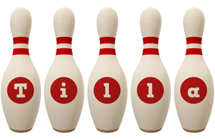 Tilla bowling-pin logo