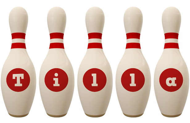 Tilla bowling-pin logo