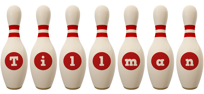 Tillman bowling-pin logo