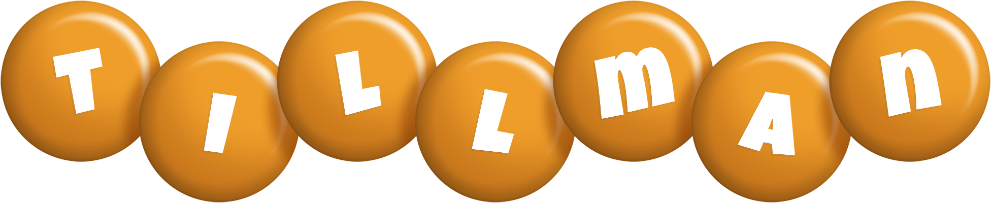 Tillman candy-orange logo