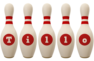 Tillo bowling-pin logo