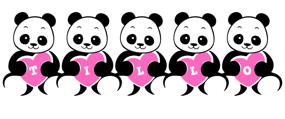 Tillo love-panda logo