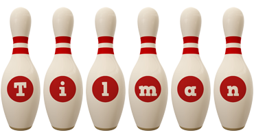 Tilman bowling-pin logo