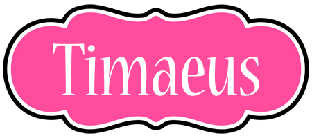 Timaeus invitation logo