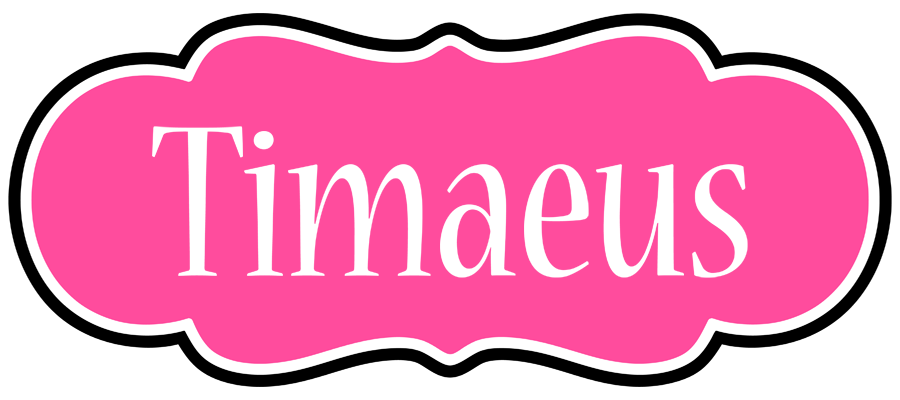 Timaeus invitation logo