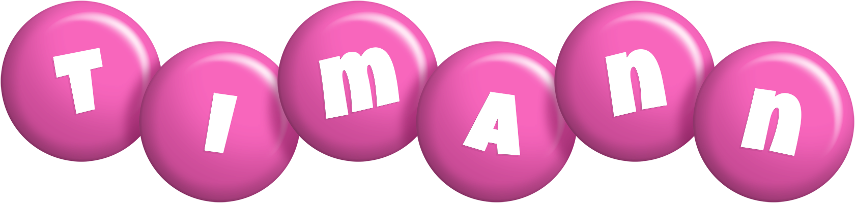 Timann candy-pink logo