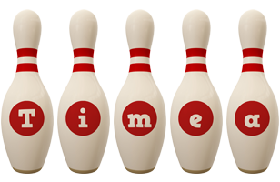 Timea bowling-pin logo