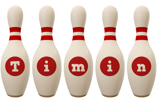 Timin bowling-pin logo