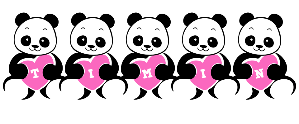 Timin love-panda logo
