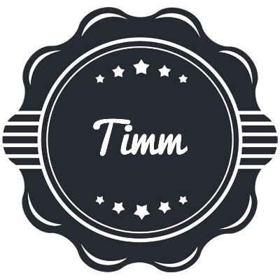 Timm badge logo