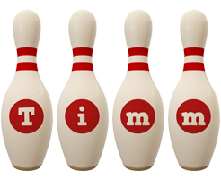 Timm bowling-pin logo