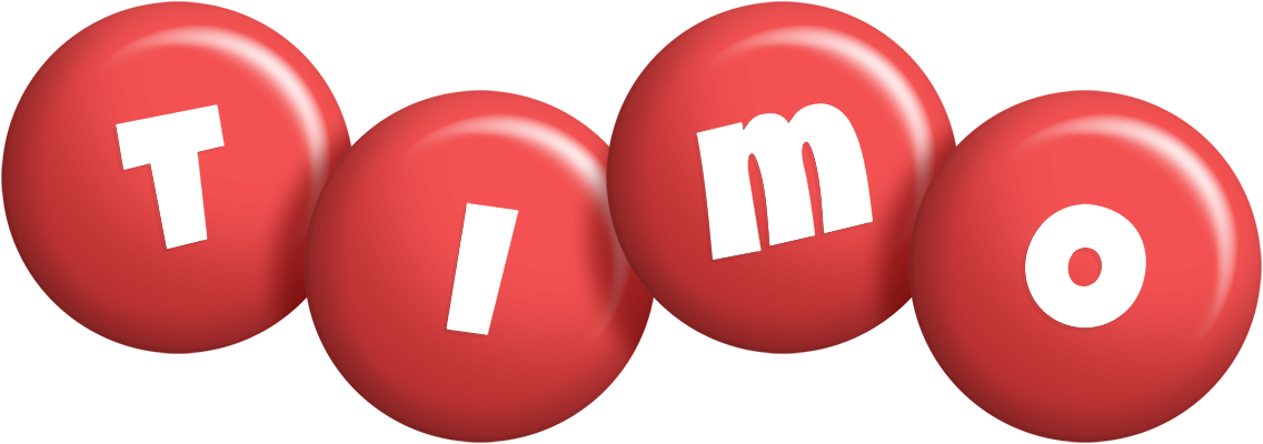 Timo candy-red logo