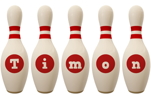 Timon bowling-pin logo