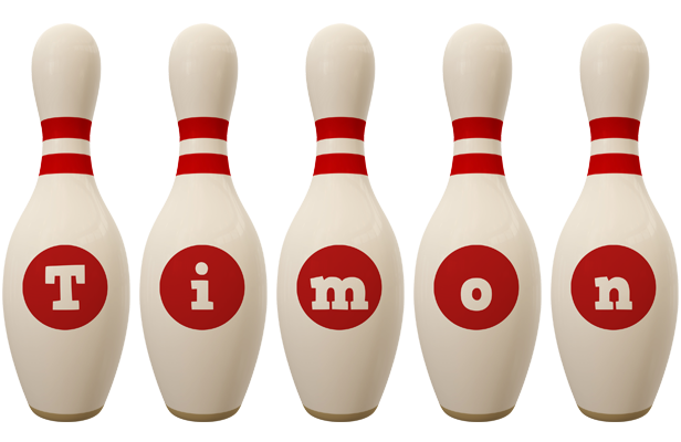 Timon bowling-pin logo