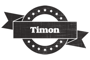 Timon grunge logo