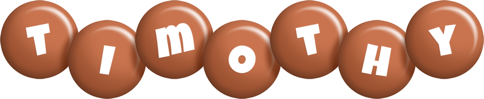 Timothy candy-brown logo